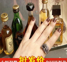复古风情 韩式混批小饰品中的欧美vintage猫头鹰戒指